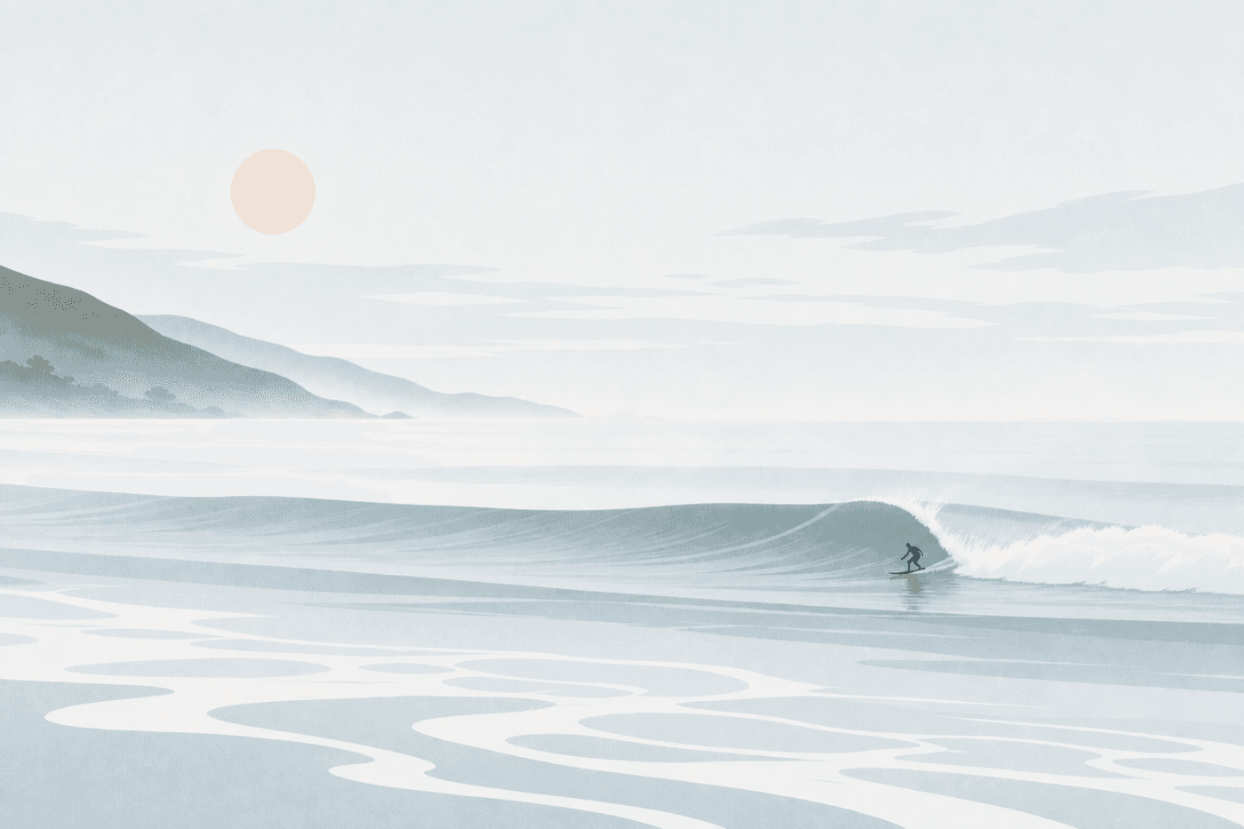 Surf conditions: cold